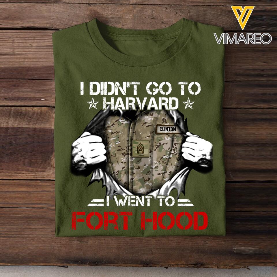 Personalized U.S Military Tshirt Printed 22MAY-DT11