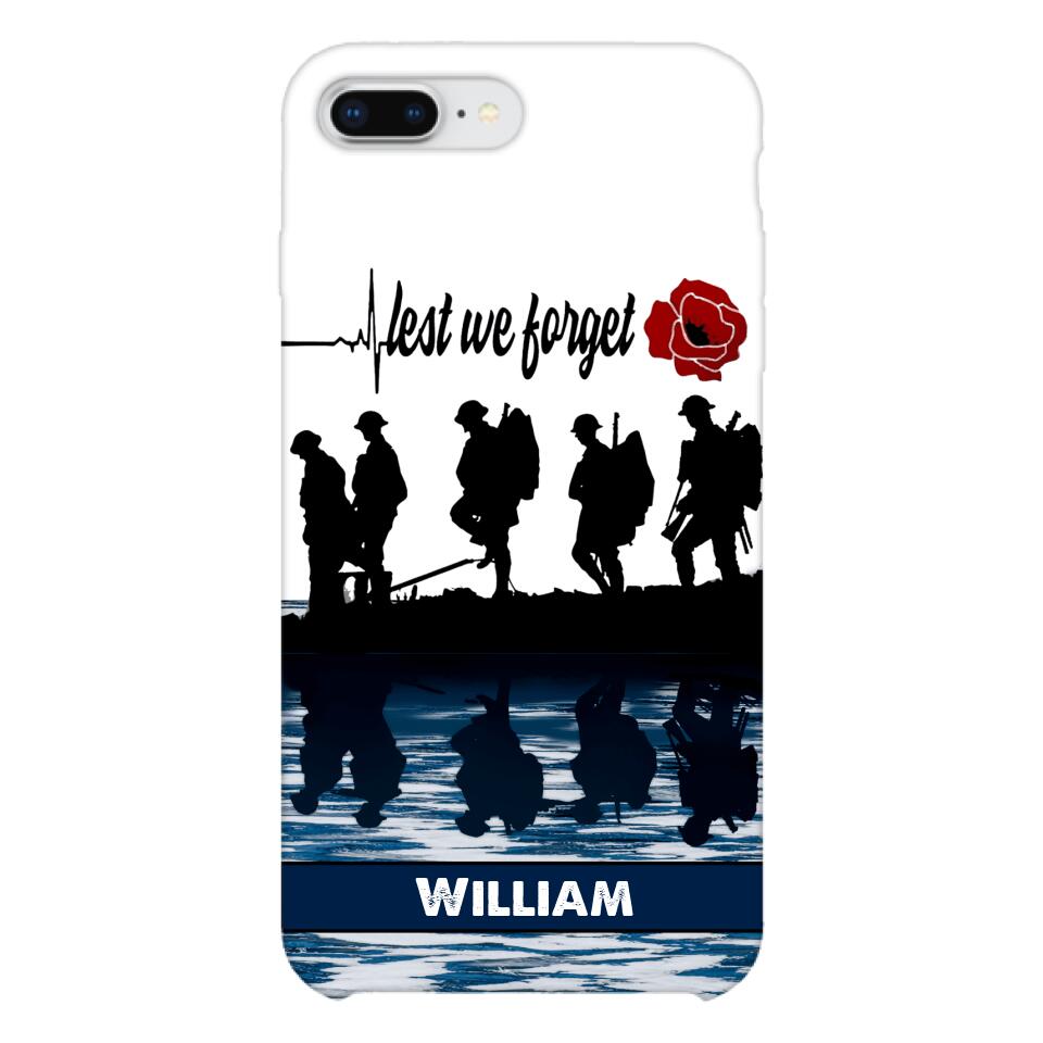 Personalized British Veterans Phone Case Printed 22MAY-LN11