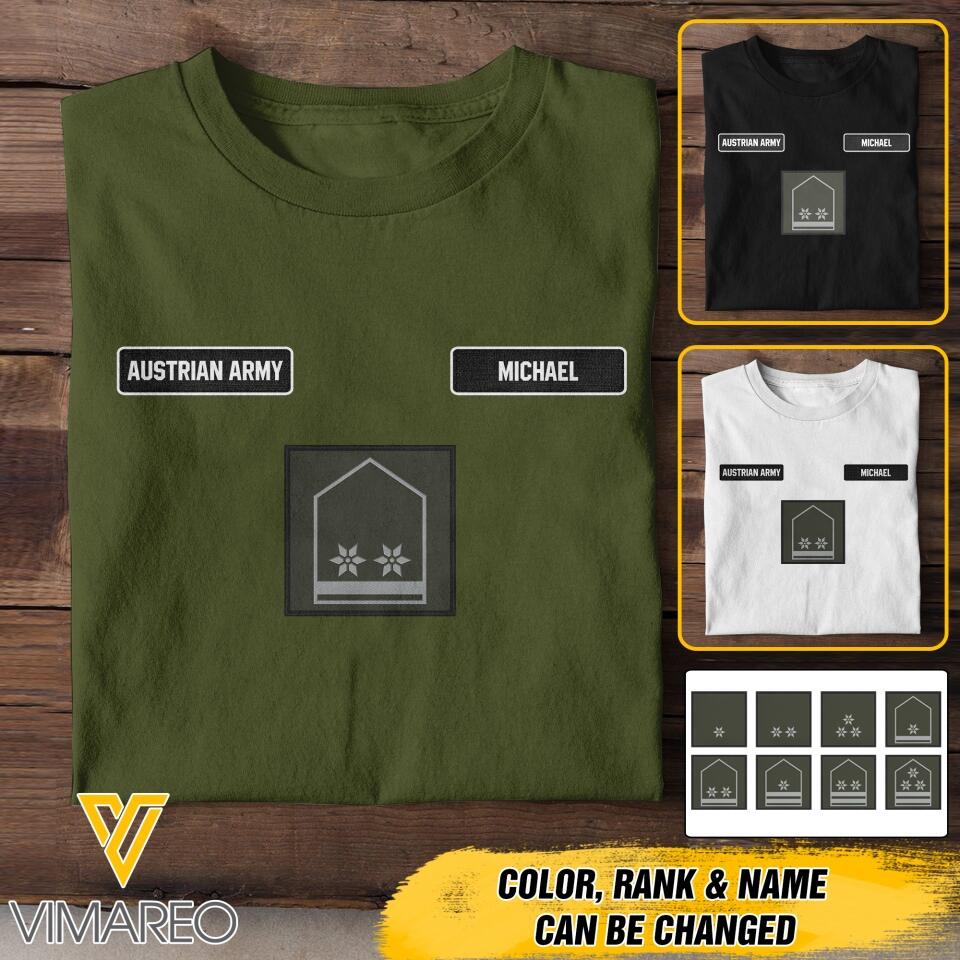 DH Personalized Austrian Army Tshirt Printed DT1205