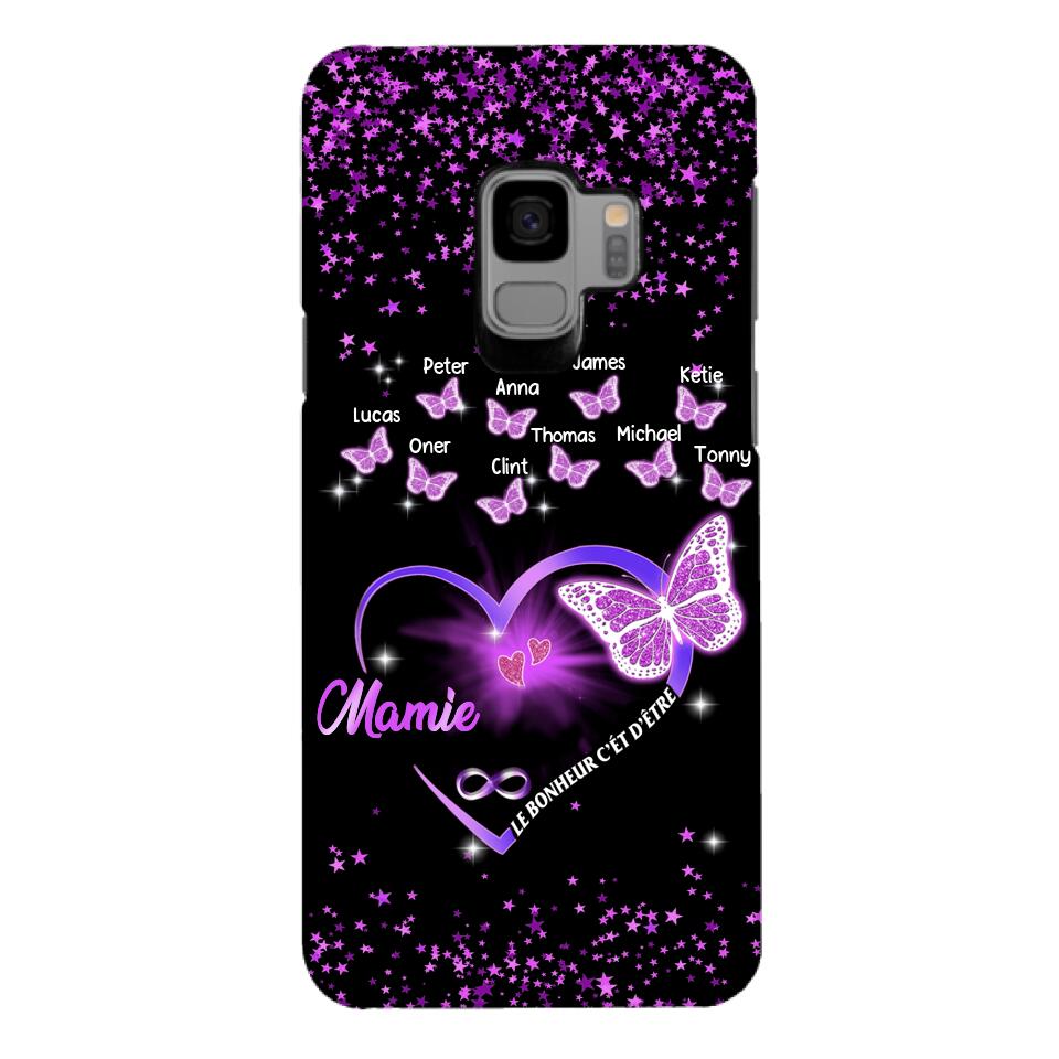 Coque de téléphone Mamie Enfant personnalisée imprimée 22MAY-DT12