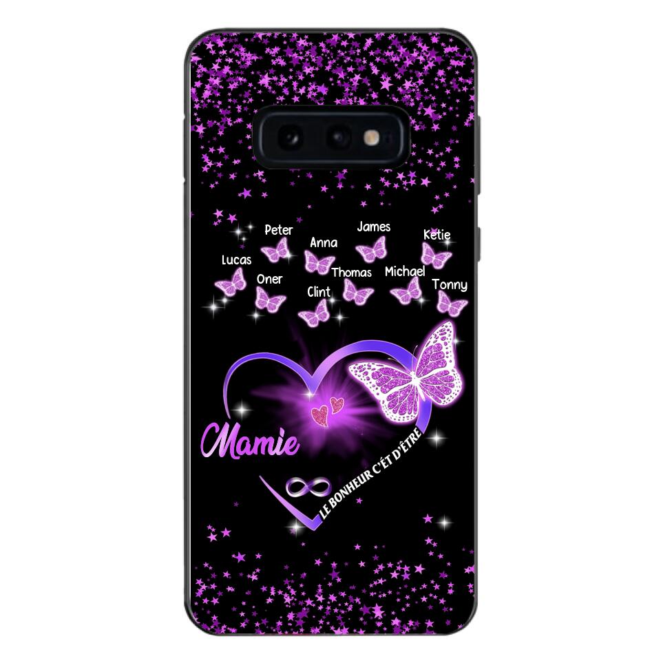 Coque de téléphone Mamie Enfant personnalisée imprimée 22MAY-DT12