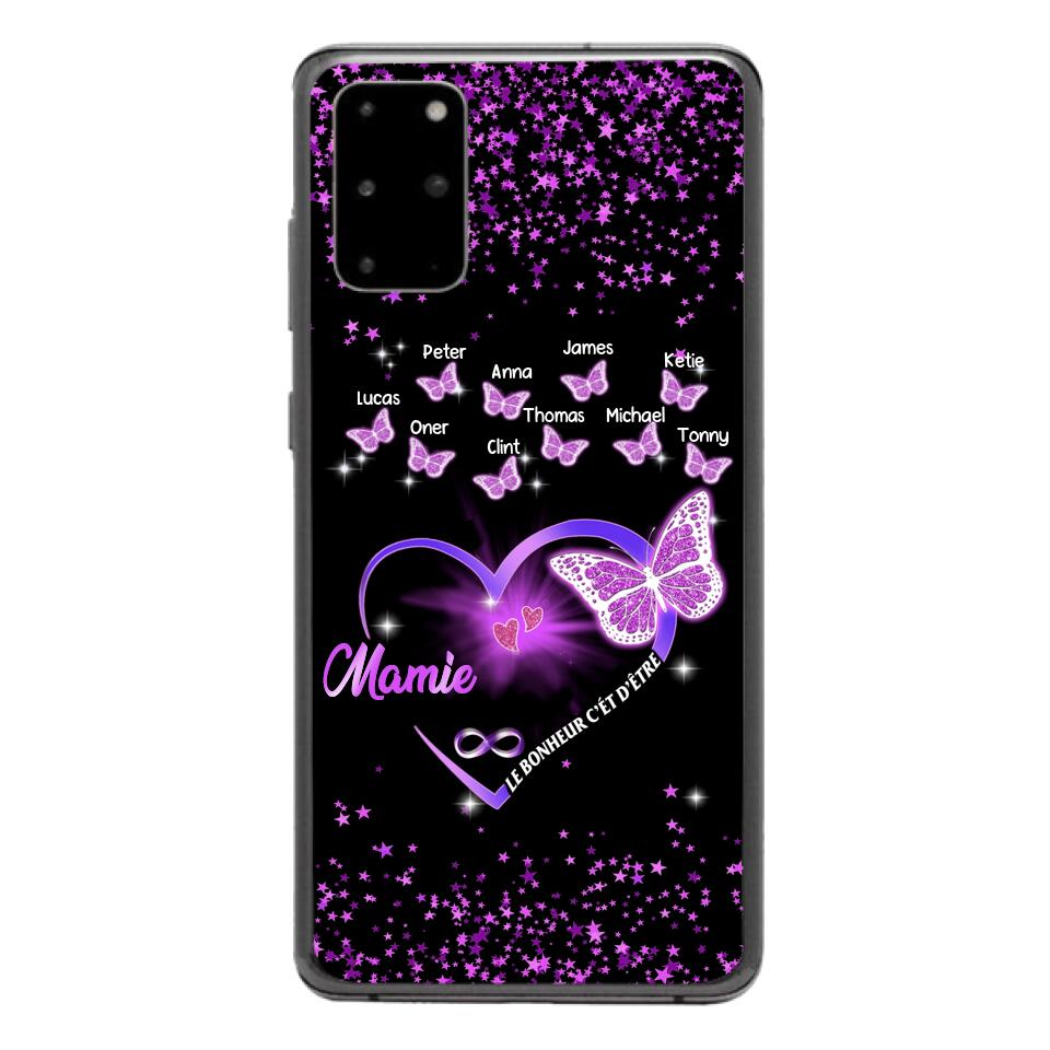 Coque de téléphone Mamie Enfant personnalisée imprimée 22MAY-DT12