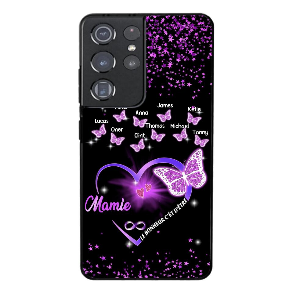 Coque de téléphone Mamie Enfant personnalisée imprimée 22MAY-DT12