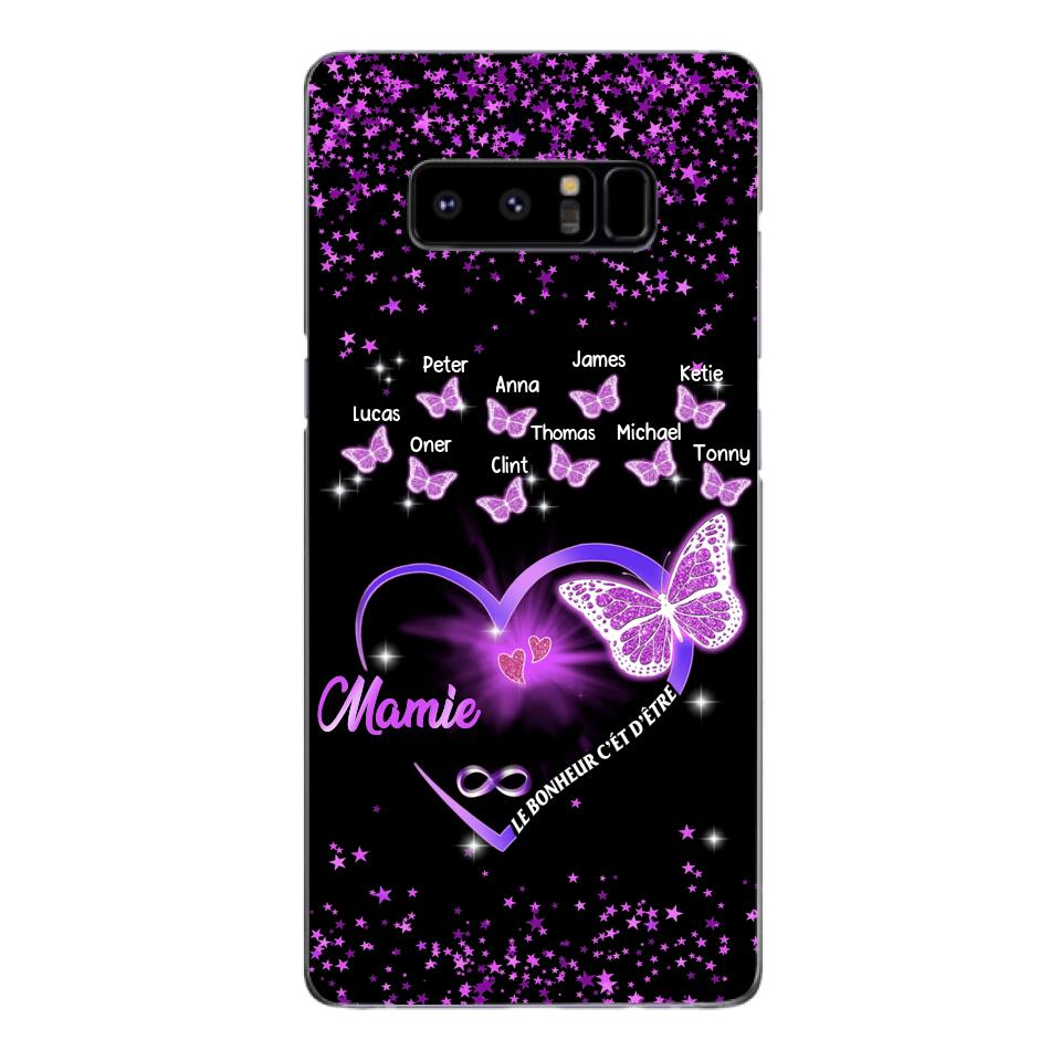 Coque de téléphone Mamie Enfant personnalisée imprimée 22MAY-DT12