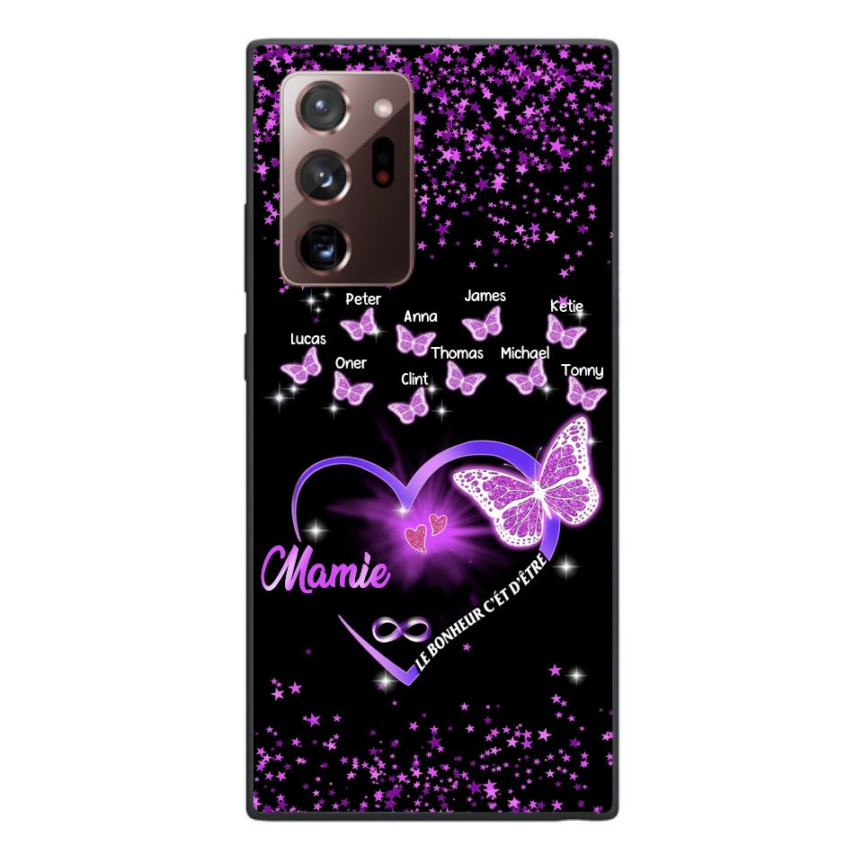 Coque de téléphone Mamie Enfant personnalisée imprimée 22MAY-DT12