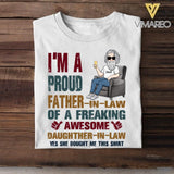 Personalized I'm A Proud Father-In-Law Tshirt Printed 22MAY-HQ12