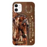 Coque de téléphone personnalisée Amoureux des chevaux imprimée 22MAY-HQ12