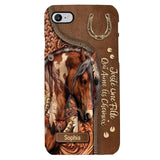 Coque de téléphone personnalisée Amoureux des chevaux imprimée 22MAY-HQ12