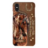 Coque de téléphone personnalisée Amoureux des chevaux imprimée 22MAY-HQ12