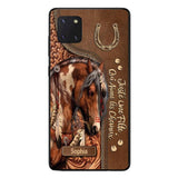 Coque de téléphone personnalisée Amoureux des chevaux imprimée 22MAY-HQ12