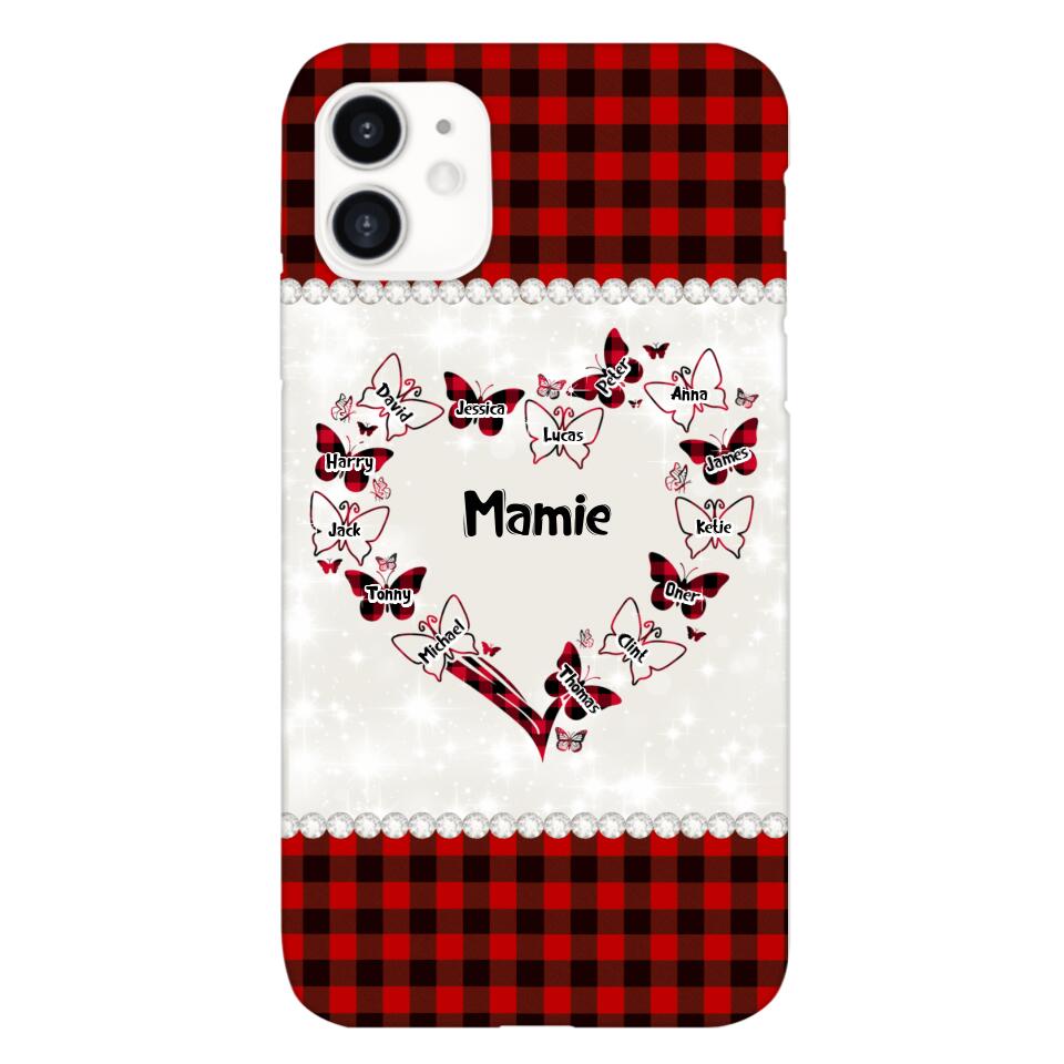 Coque de téléphone Mamie Enfant personnalisée imprimée 22MAY-HC12