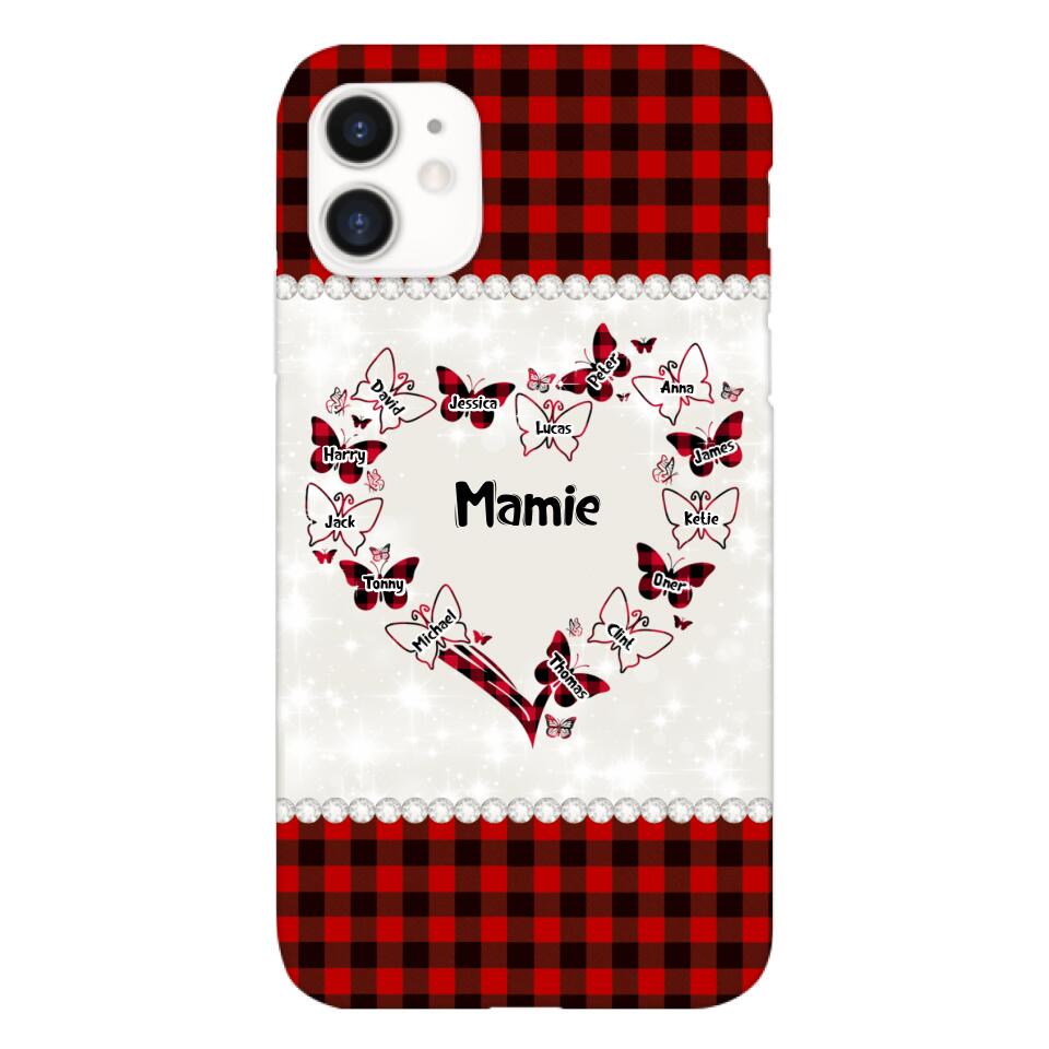 Coque de téléphone Mamie Enfant personnalisée imprimée 22MAY-HC12