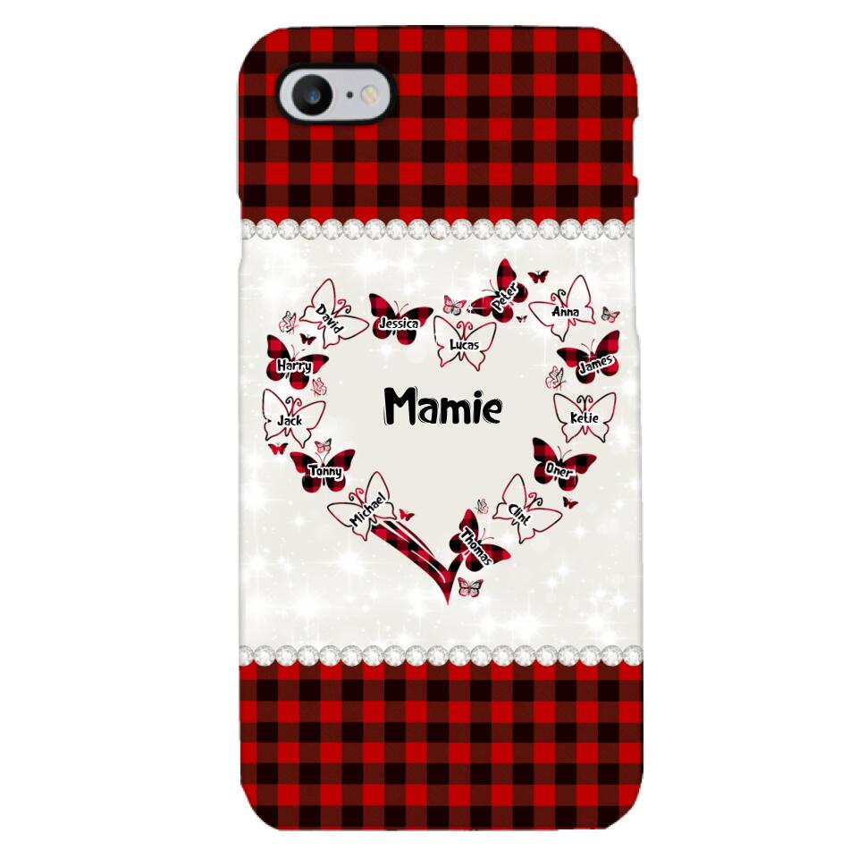 Coque de téléphone Mamie Enfant personnalisée imprimée 22MAY-HC12