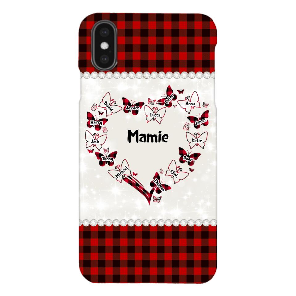 Coque de téléphone Mamie Enfant personnalisée imprimée 22MAY-HC12