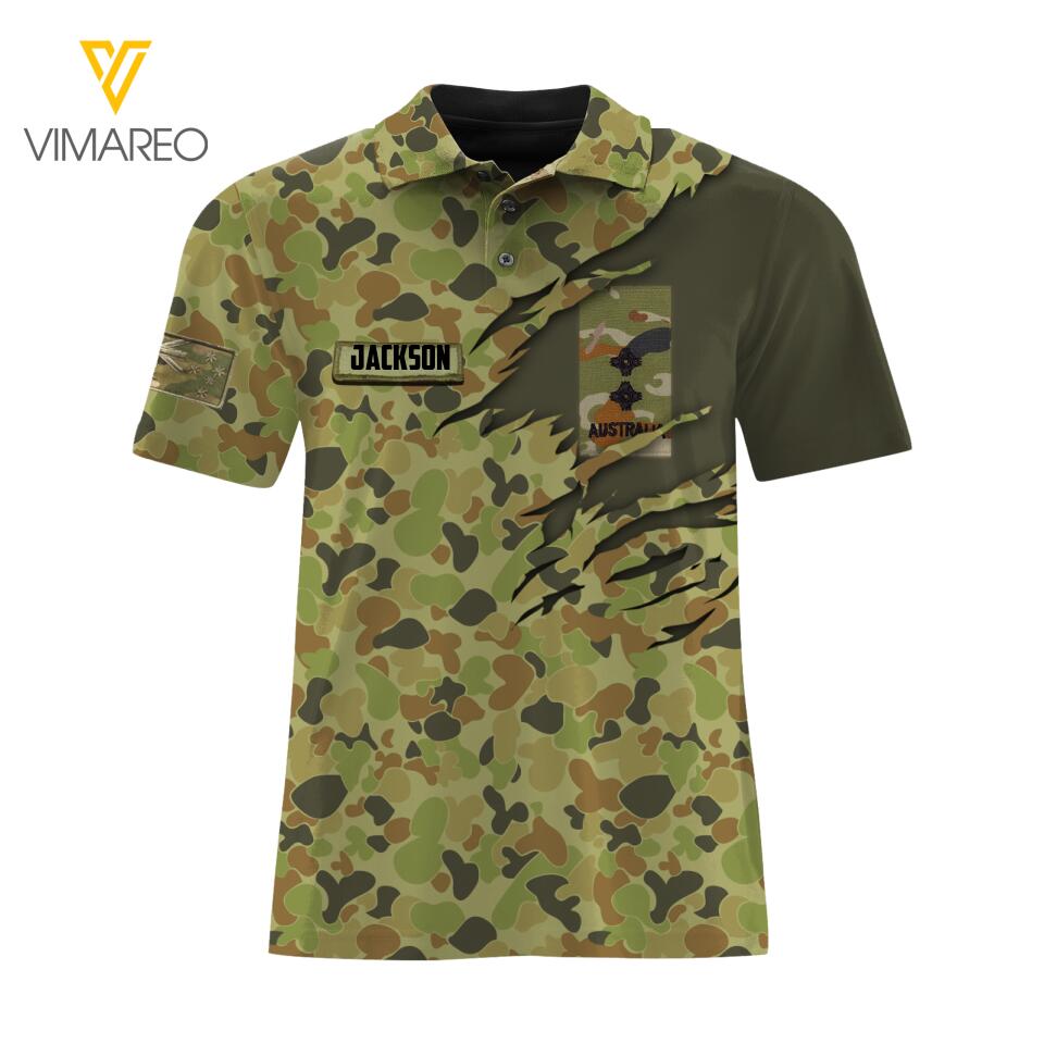 Dh Australian Army Hawaii Shirt Printed HQ1205