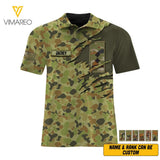 Dh Australian Army Hawaii Shirt Printed HQ1205