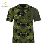Dh Swedish Army Hawaii Shirt Printed HQ1205