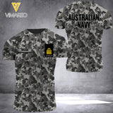DH Personalized Australian Soldier Tshirt 3D Printed HQ1305
