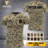 DH Personalized British Soldier Tshirt 3D Printed HQ1305