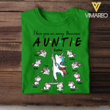 DH Personalized Auntie Tshirt Printed HC1305