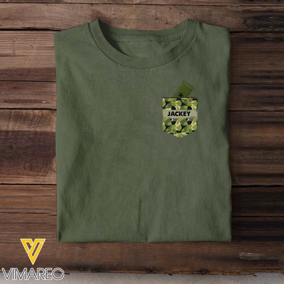 Personalized Swedish Soldier Tshirt Printed 22MAY-HC13