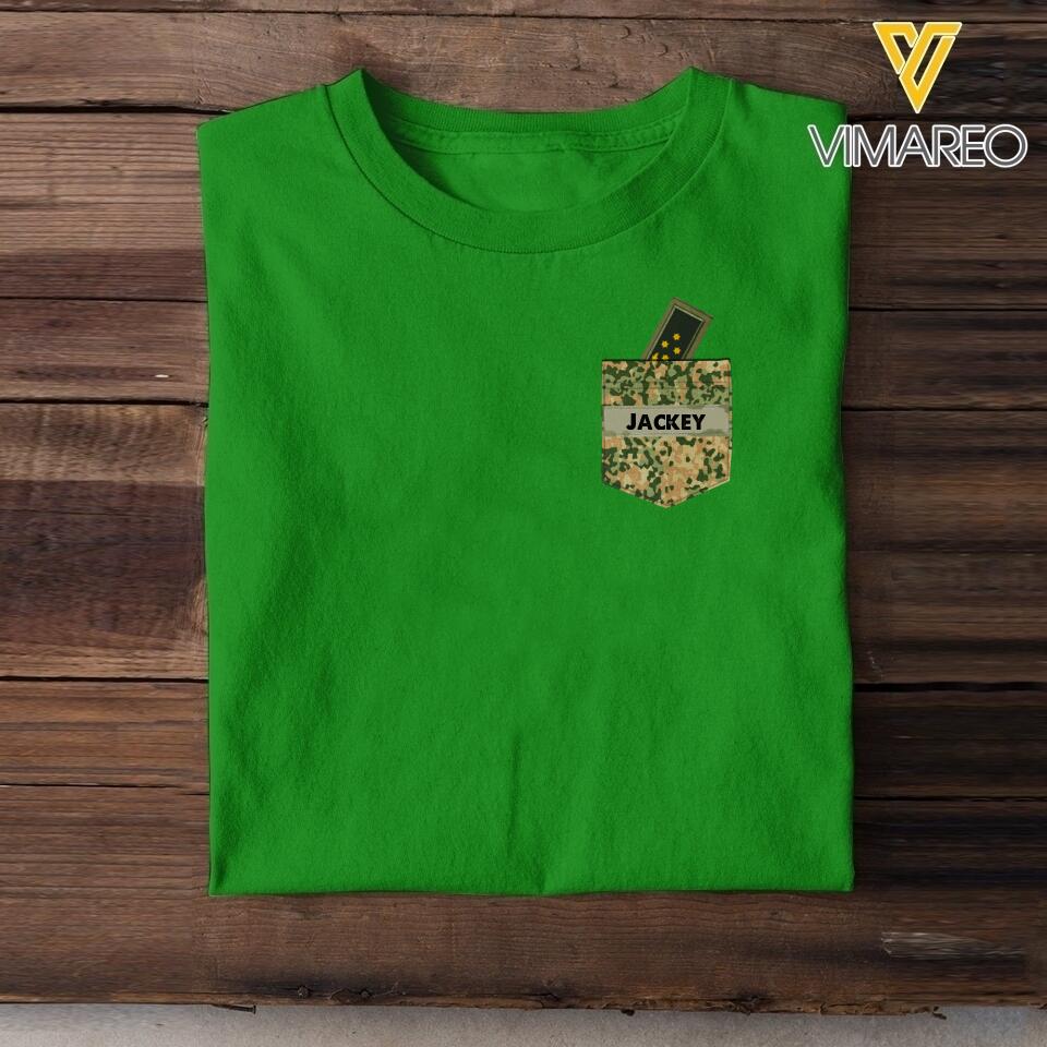 Personalized Netherland Soldier Tshirt Printed 22MAY-HC13