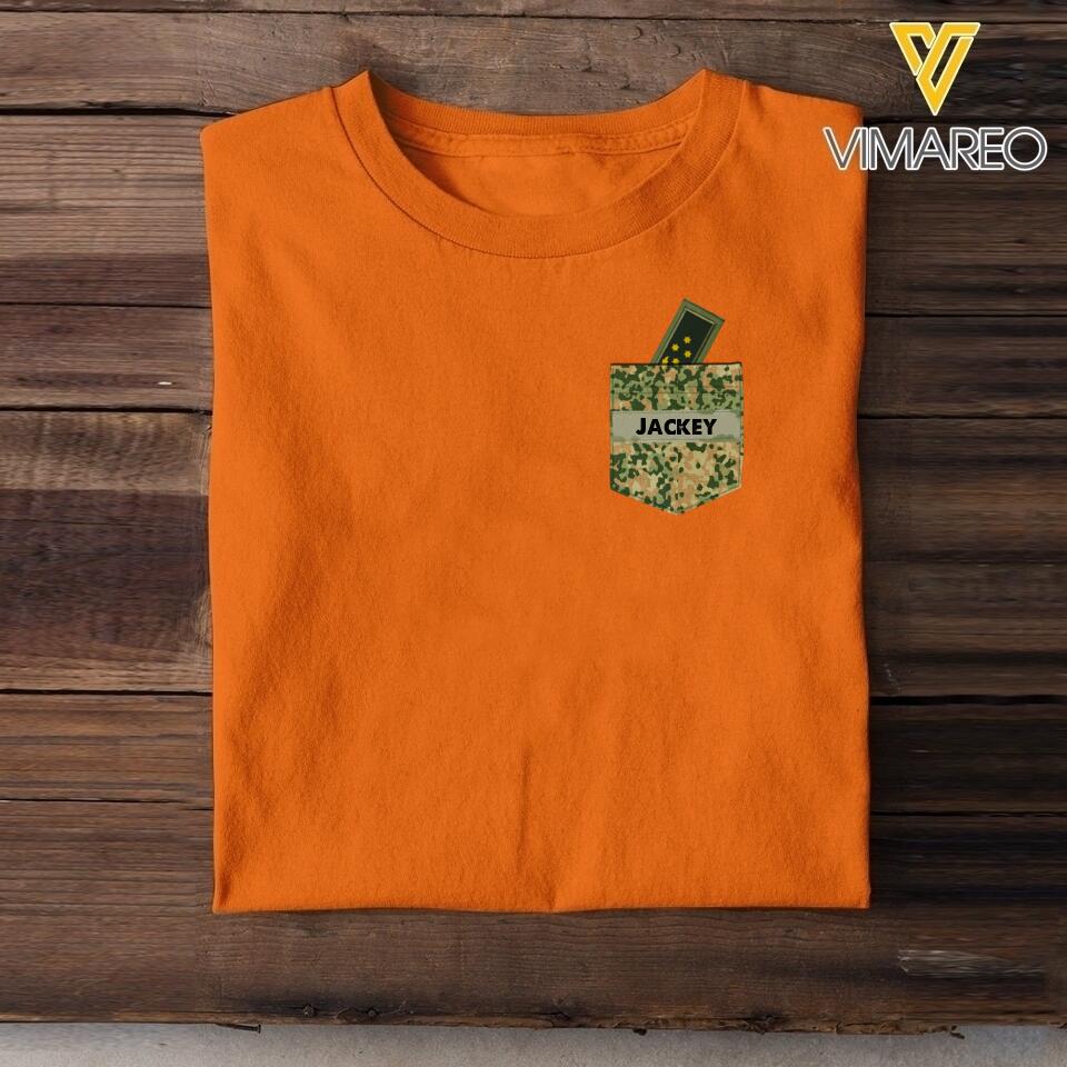 Personalized Netherland Soldier Tshirt Printed 22MAY-HC13