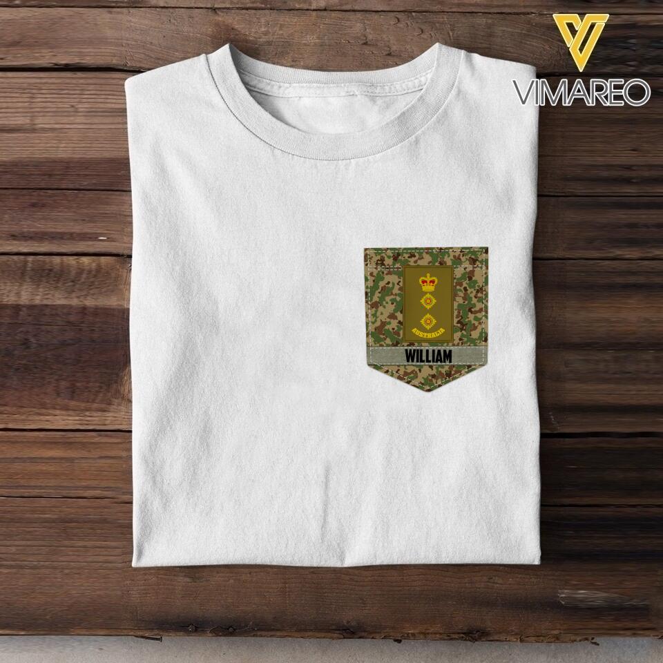 Personalized Australian Soldier Tshirt Printed 22MAY-NN13