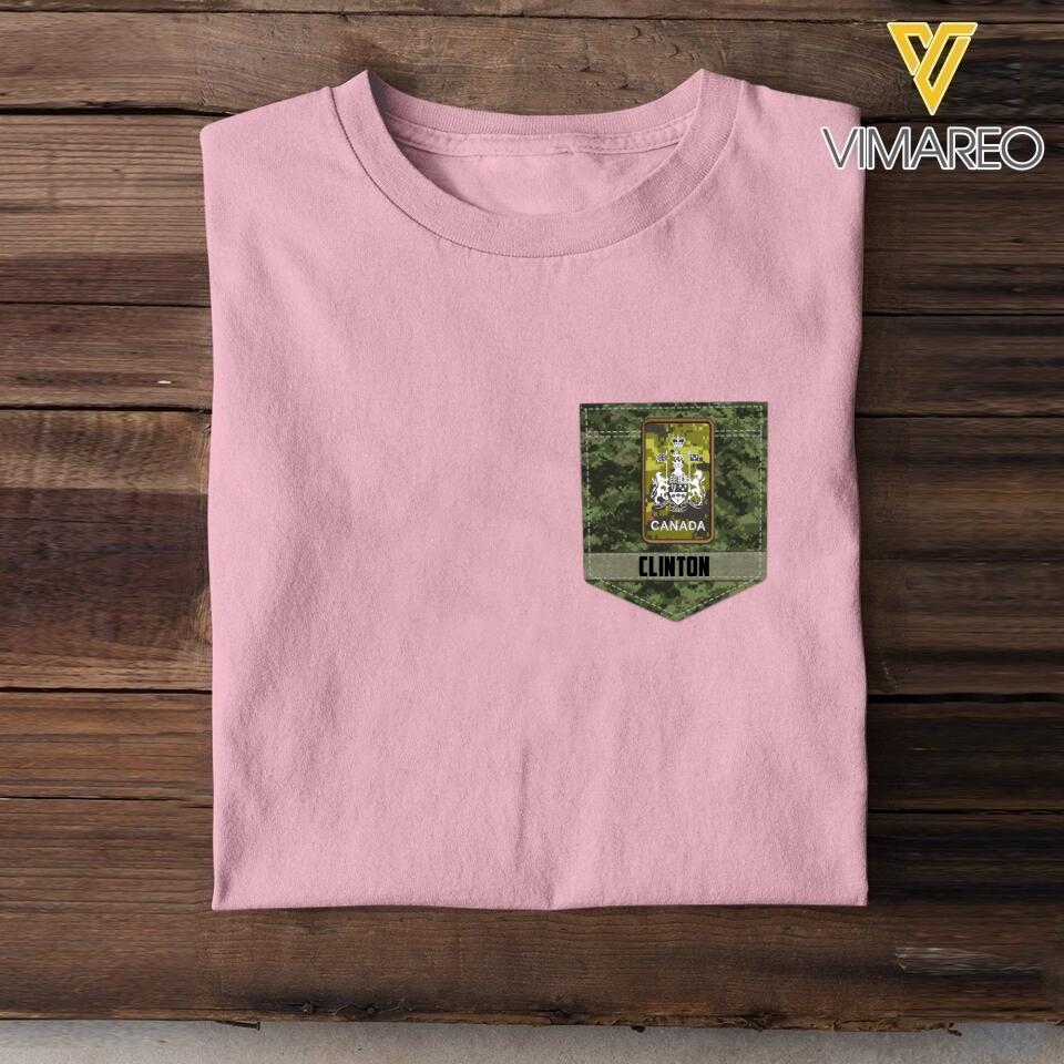 Personalized Canadian Soldier Tshirt Printed 22MAY-NN13