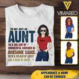 PERSONALIZED I'M NOY JUST AN AUNT  AUNT TSHIRT NQTN1305