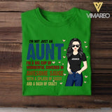 PERSONALIZED I'M NOY JUST AN AUNT  AUNT TSHIRT NQTN1305