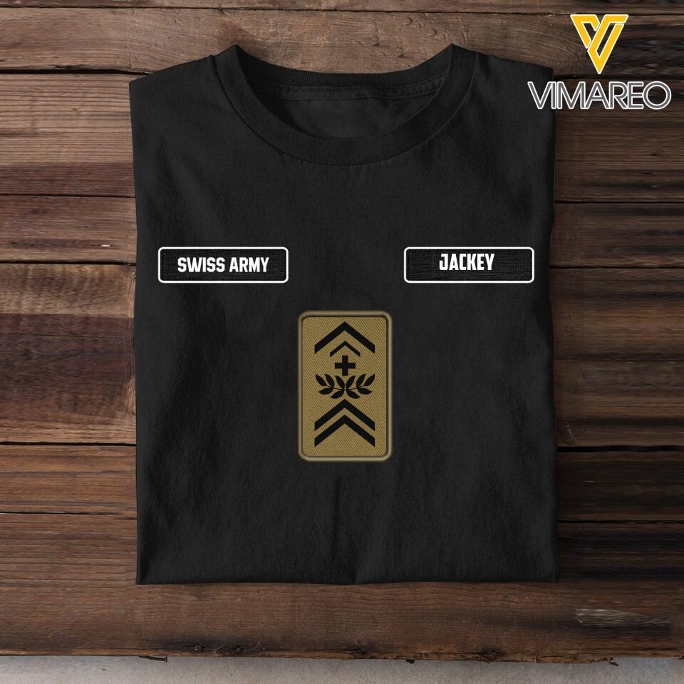 DH Personalized Swiss Soldier Tshirt Printed DT1605