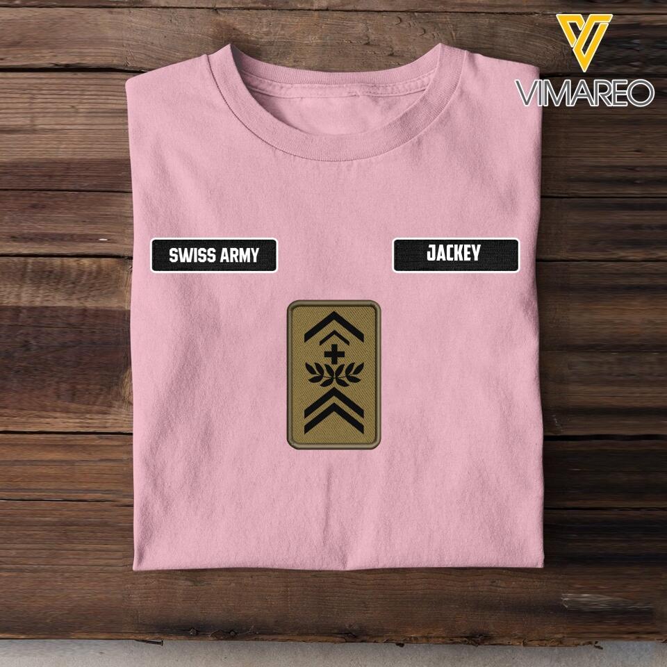 DH Personalized Swiss Soldier Tshirt Printed DT1605