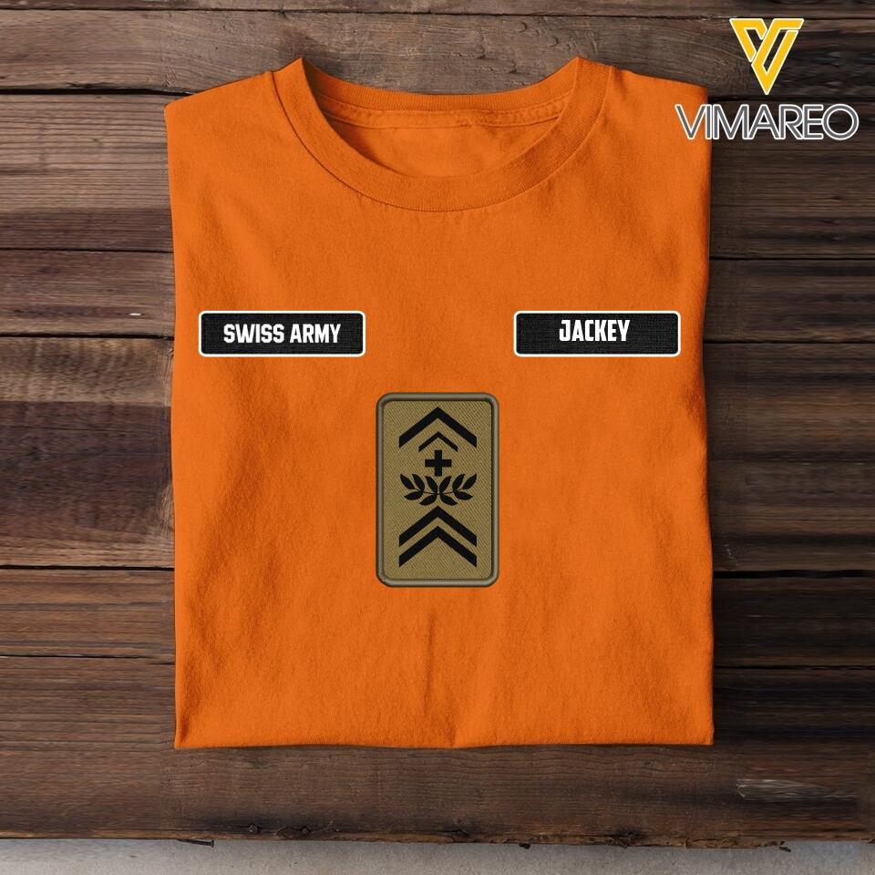 DH Personalized Swiss Soldier Tshirt Printed DT1605