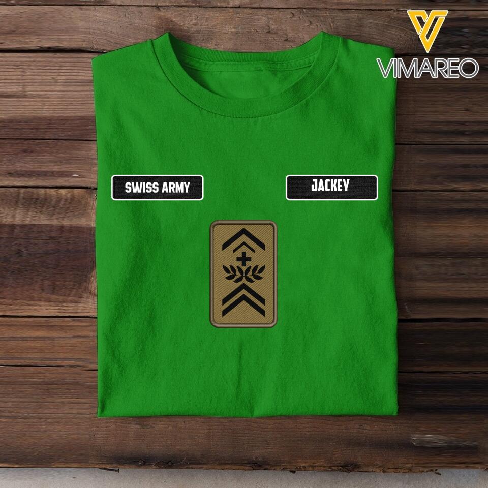 DH Personalized Swiss Soldier Tshirt Printed DT1605
