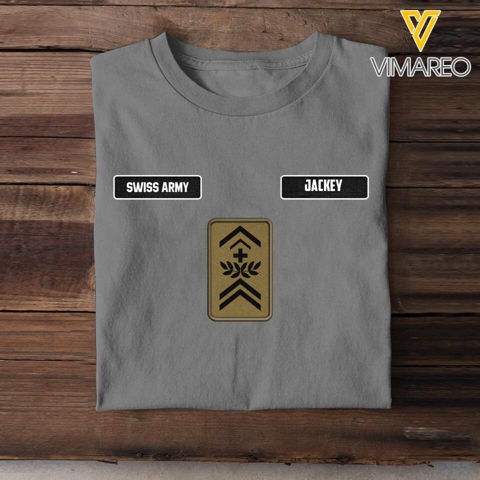 DH Personalized Swiss Soldier Tshirt Printed DT1605
