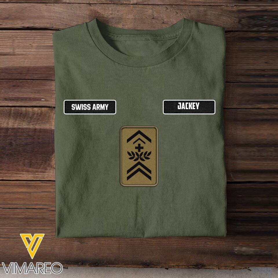 DH Personalized Swiss Soldier Tshirt Printed DT1605