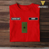 DH Personalized Swedish Soldier Tshirt Printed DT1605