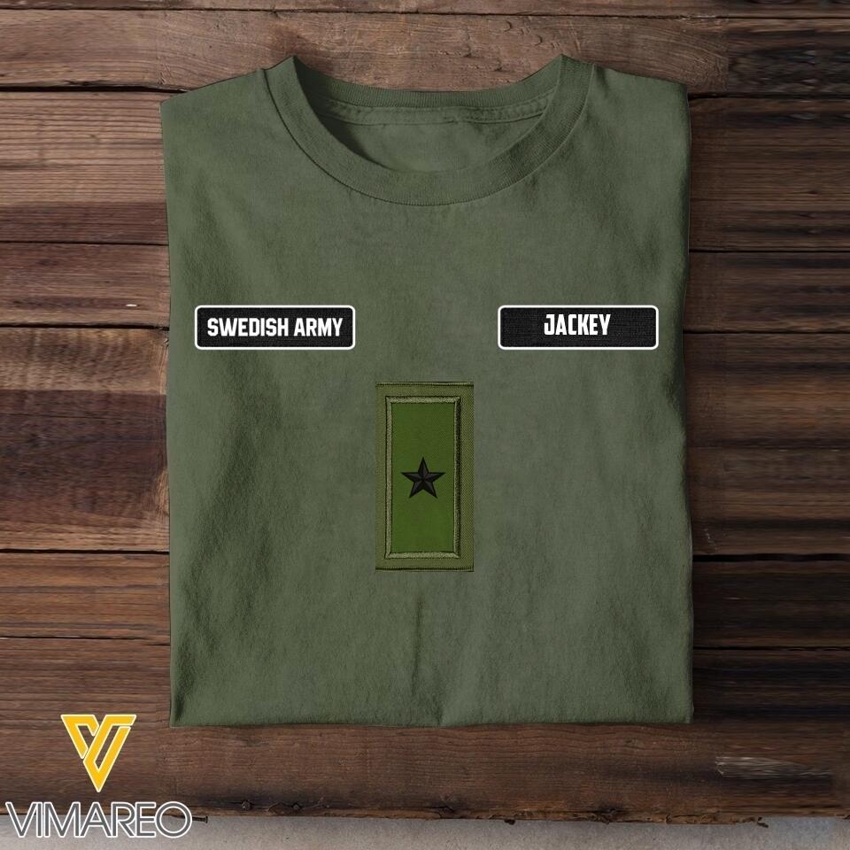 DH Personalized Swedish Soldier Tshirt Printed DT1605