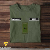 DH Personalized Swedish Soldier Tshirt Printed DT1605