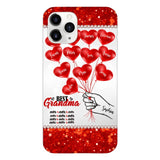 PERSONALIZED BEST GRANDMA EVER KID NAME BALLOONS PHONECASE QTHC1605
