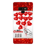PERSONALIZED BEST GRANDMA EVER KID NAME BALLOONS PHONECASE QTHC1605