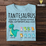 Personalized Tantesaurus French Tshirt Printed 22MAY-LN16