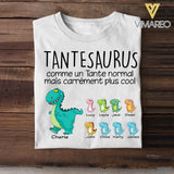 Personalized Tantesaurus French Tshirt Printed 22MAY-LN16