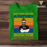 PERSONALIZED ANY MAN CAN BE A FATHER TSHIRT NQDT1605
