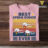 Personalized Best Sperm Ever - Father's Day Tshirt Printed 22MAY-HC16