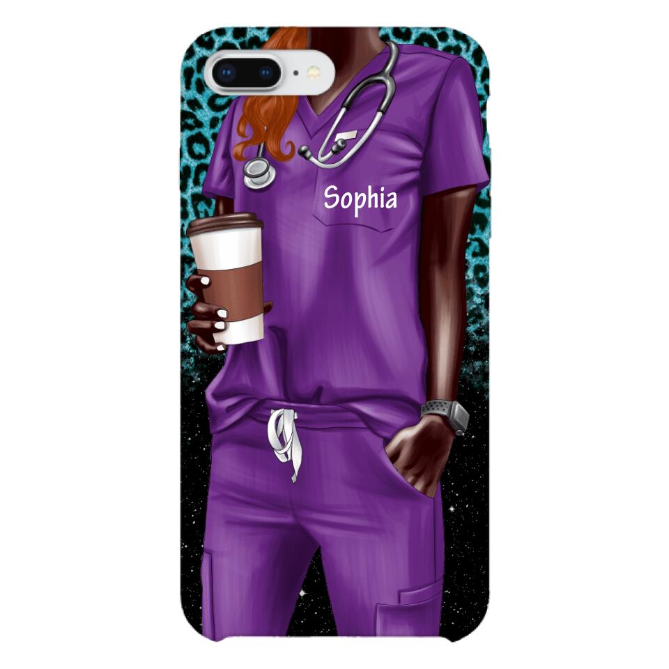 Personalized Nurse Phone Case Printed 22MAY-LN17