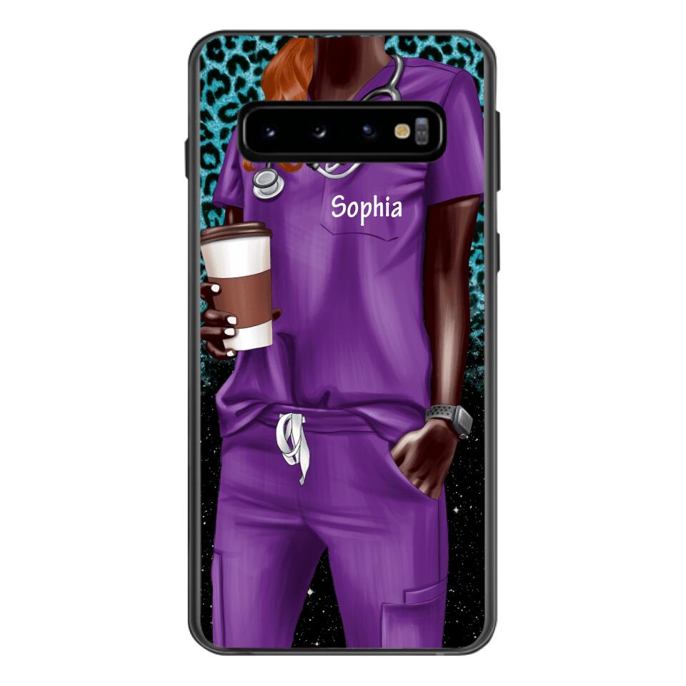 Personalized Nurse Phone Case Printed 22MAY-LN17