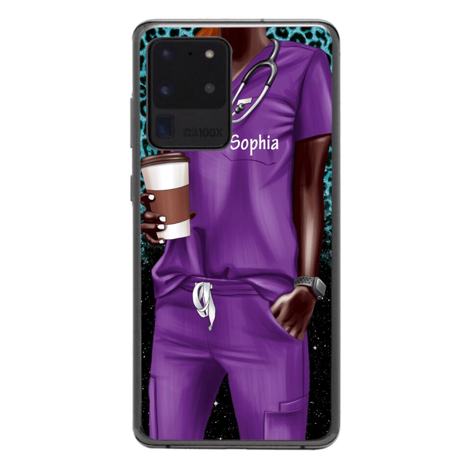 Personalized Nurse Phone Case Printed 22MAY-LN17