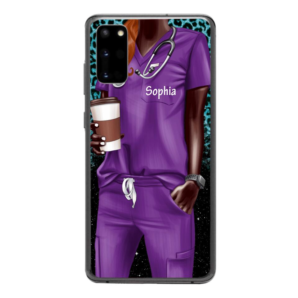 Personalized Nurse Phone Case Printed 22MAY-LN17